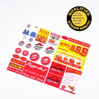 Custom sticker for Set 3438 Pizza, for MOC building, Premium quality.