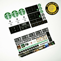 Custom sticker for Brick MOC coffee shop, for MOC building, Premium quality.
